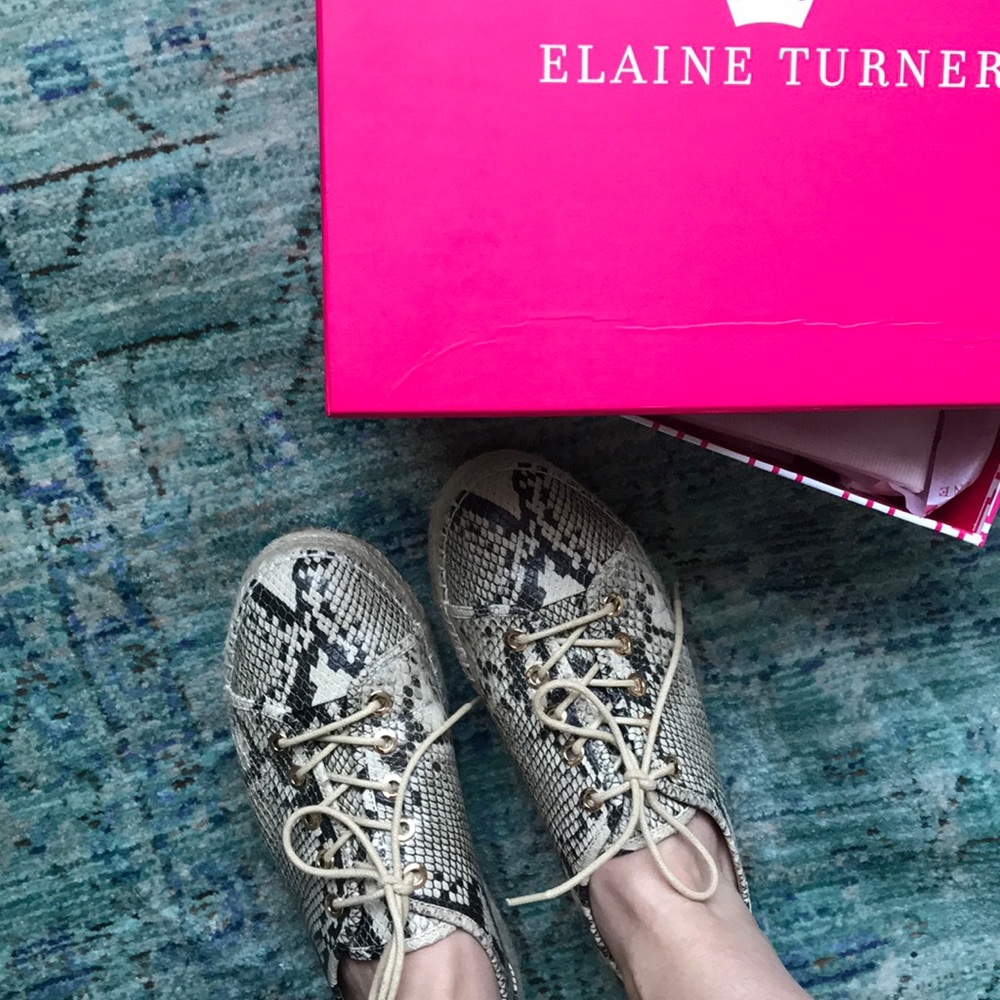 Elaine Turner PYTHON Espadrilles